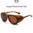 Leopard Frame Chic Vintage Steampunk Goggle Style Oval Polarized Sunglasses On Sale