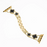 Gold Black Cloverleaf Diamond Women Stainless Steel Apple Watch Bracelet For Ultra, 49mm, 46mm, 45mm, 44mm, 42mm, 41mm, 40mm, 38mm On Sale