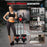 Height Adjustable Foldable Ab Exercise Machine with LCD Monitor, Dual Track Core Trainer for Home Gym On Sale