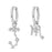 12 Constellation 925 Sterling Silver Scorpio Hoop Earrings Timeless Zodiac Elegance On Sale