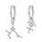 12 Constellation 925 Sterling Silver Sagittarius Hoop Earrings Timeless Zodiac Elegance On Sale
