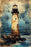 Lighthouse Scene - Vintage Marine Life Canvas Print Nautical Treasure Map Wall Decor Ocean Theme Poster On Sale