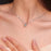 Classic VVS1 Moissanite Diamond  Platinum Plated  s925 Sterling Silver Crown Necklaces On Sale