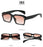 Tortoise Shell Style Rectangle HD Lens UV400 Sunglasses On Sale