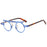 Blue Clear Retro UV400 Round Steampunk Sunglasses On Sale