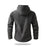 Black Men’s Waterproof Softshell Jacket with Fleece Lining – Hooded Outdoor Coat On Sale