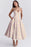 Pink Floral Printed A-Line Vintage Style Temperament Dress On Sale
