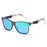 Classic Oval Vintage Style Sports UV400 Gray Frame Blue Lenses Sunglasses On Sale