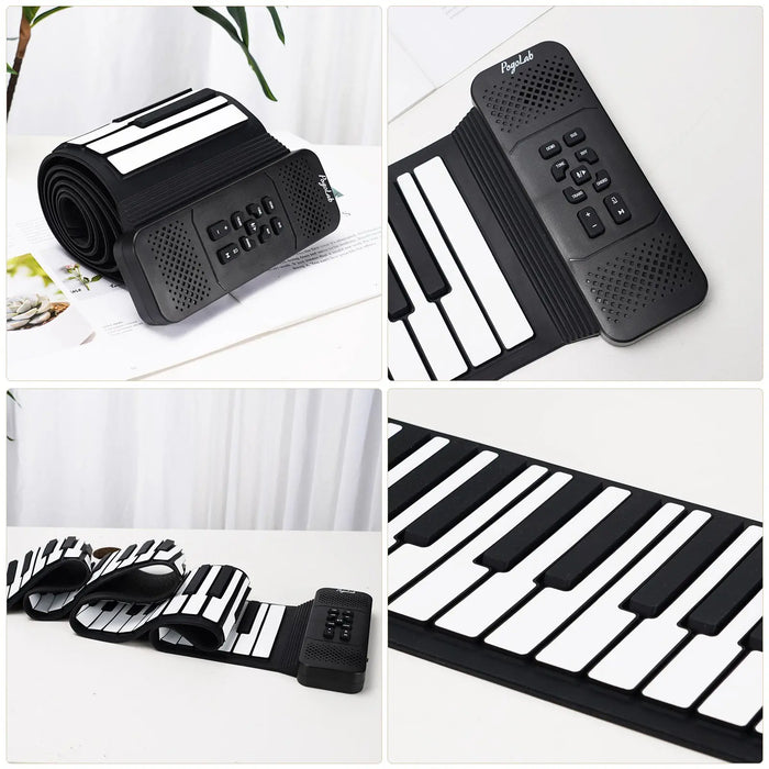 88 Keys Foldable Roll-up Digital Piano With Rechargeable Battery 128 Rhythms And Tones On Sale