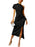 Sexy Black Asymmetric One Shoulder Cocktail Party Ruched Dress On Sale