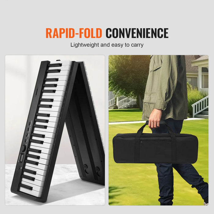 88 Keys Portable Folding Digital Piano Set With Sustain Pedal On Sale
