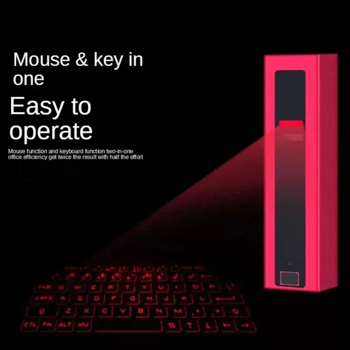 Wireless Bluetooth Laser Projection Keyboard With Mouse Function – Portable Virtual QWERTY Keyboard for iOS, Android, Windows, Mac On Sale