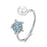 925 Sterling Silver Ocean Marine Life Blue Sea Turtle And Pearl Theme Open Rings Collection On Sale