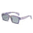 Purple Tortoise Shell Style Rectangle HD Lens UV400 Sunglasses On Sale