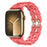 Hot Pink Bike Chain Link Silicone Watch Band for Apple Watch Compatible Models 38mm - 49mm On Sale