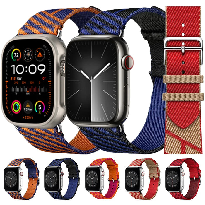 Jumping Single Tour iWatch Strap for Apple Watch Band Series 38mm, 40mm, 41mm, 42mm, 44mm, 45mm, 46mm, 49mm On Sale