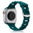 Pacific Green O-Ring Silicone Chain Link Bracelets For Apple Watch Band 38mm, 40mm, 41mm, 42mm, 44mm, 45mm, 46mm, 49mm On Sale
