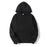 Super Comfy Black Solid Color Pullover Hoodie Unisex Casual Streetwear Sweatshirt On Sale