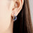 925 Sterling Silver Dreamy Celestial Elegance Star & Moon Hoop Earrings On Sale 