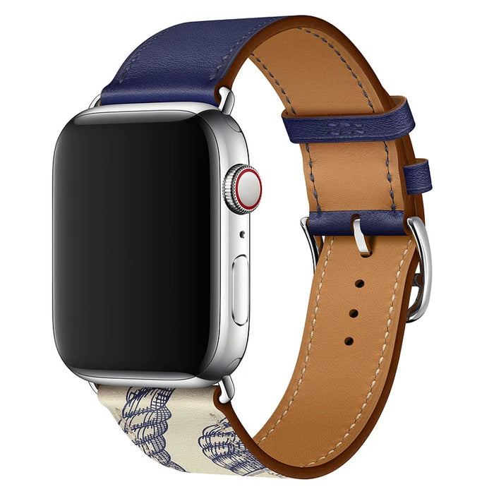Encre Beton Genuine Leather Loop Apple Watch Band For iWatch Series On Sale