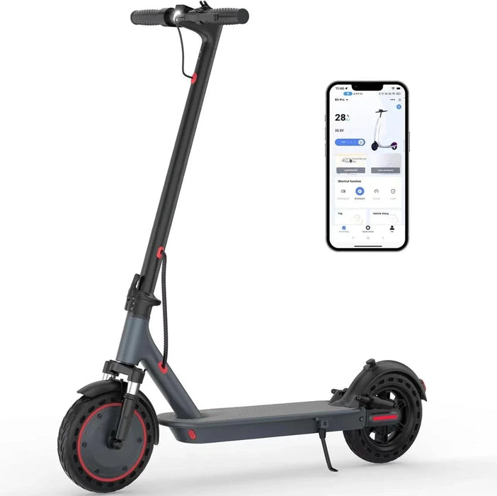 T-MAX Lightweight Foldable Long Range Electric Scooter 48V 10.5Ah 500W Motor with APP For Adults On Sale