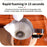 3-Speed Rechargeable Wireless Milk Frother Whisk On Sale