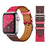 Wine Red Rose Genuine Leather Loop Apple Watch Band For iWatch Series On Sale
