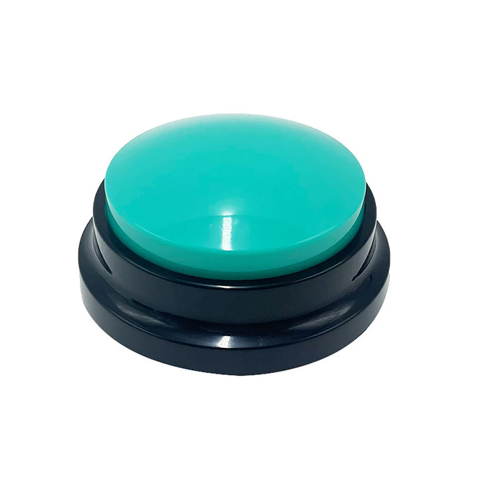 House Pet Training Communication Buzzer Lake Blue Button With Playback And 30 Second Voice Recordings On Sale