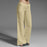 Women Fashion Low Waisted Comfy Beige Cotton Linen Straight Leg Sweatpants On Sale