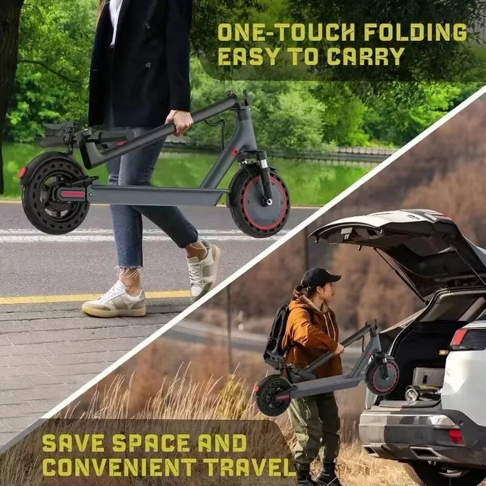 T-MAX Lightweight Foldable Long Range Electric Scooter 48V 10.5Ah 500W Motor with APP For Adults On Sale