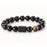 Black Obsidian Zodiac Constellation Charm Black Onyx Natural Stone Bead Bracelet For Women And Men On Sale