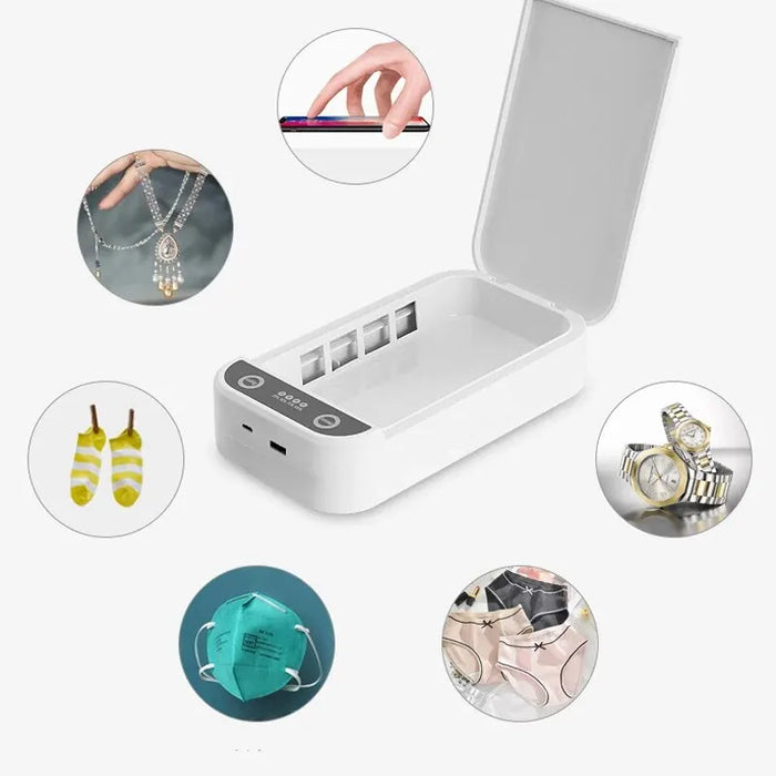 Portable UV Sterilizer Aromatherapy Box With Wireless Smart Phone Charger