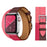 Double Wine Rose Genuine Leather Loop Apple Watch Band For iWatch Series On Sale