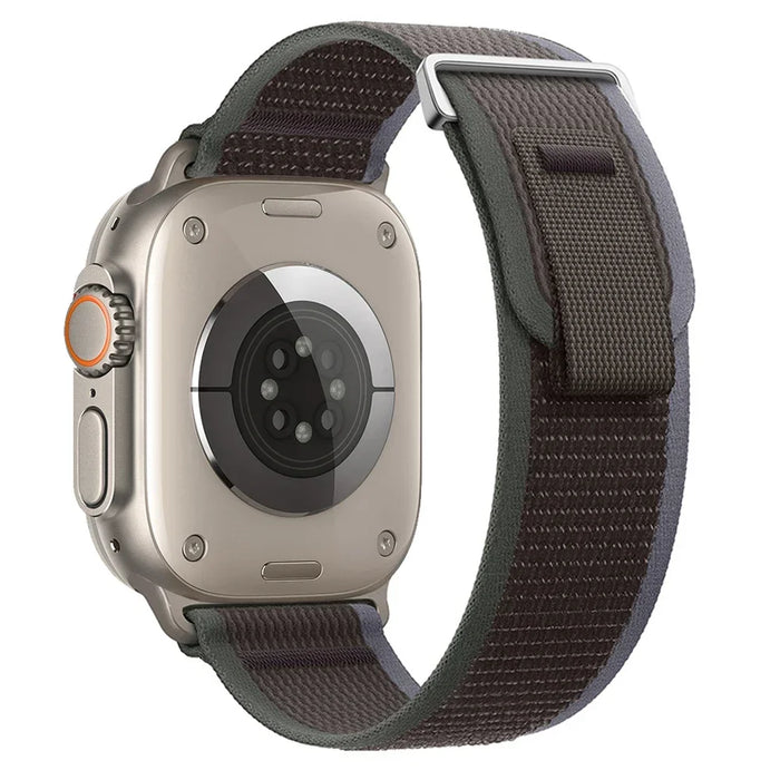 Gray Green Trail Loop Watch Straps Collection For Apple Watch Series On Sale