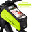 2 L Green Hard Shell Bike Frame Bag With Phone Holder Waterproof Cycling Top Tube Bag for Bikes & Scooters On Sale