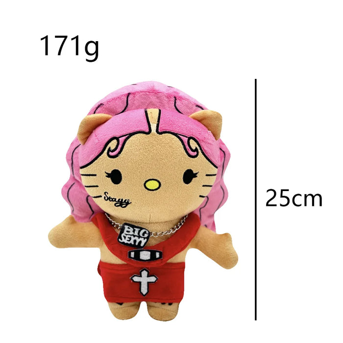 Hello Kitty Rapper Figure Icons Hiphop Fashion Fans Stuffed Soft Plush Toy Dolls Collection On Sale