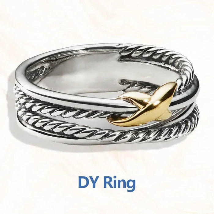 925 Sterling Silver David Yurman Style Fashion Jewelry Rings On Sale