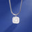 12 Constellation Zodiac Square Medallion Pendant Snake Chain Necklaces On Sale