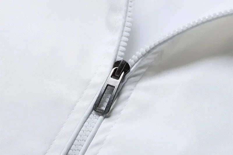 Unisex Varsity Jacket – Lightweight Retro Baseball Style Coat Zipper Details