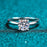 925 Sterling Silver 18K White Gold Plated Moissanite Diamond Rings On Sale
