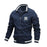 Unisex Varsity Jacket – Lightweight Retro Baseball Style Coat for Men and Women In Blue On Sale