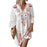 Beige Bohemian Style Floral Printed Sleeve Lace Dress On Sale