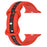 Red Black Two Color Stripe Designs Silicone Apple Watch Band 38mm, 40mm, 41mm, 42mm, 44mm, 45mm, 46mm, 49mm On Sale