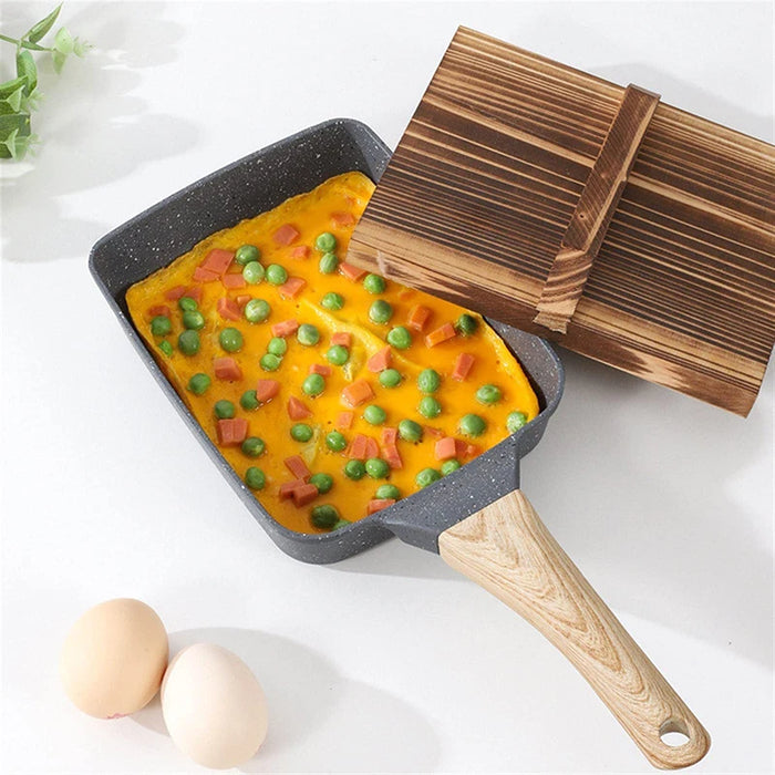 Stone Non-stick Japanese Tamagoyaki Egg Frying Pan On Sale