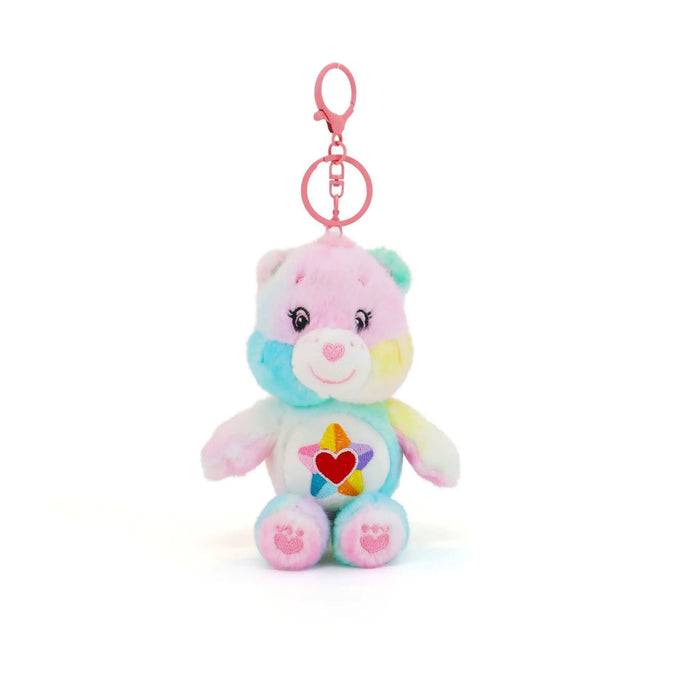 Classic Multicoloured Star Care Bears Squeaky Plush Toys With Keychain On Sale