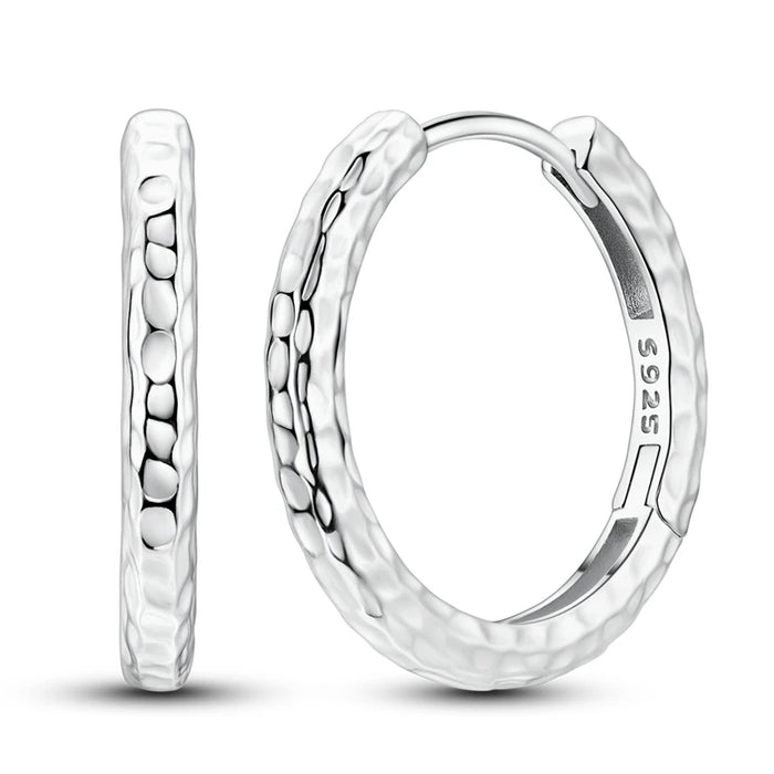 925 Sterling Silver Star Moon Round Huggie Hoop Earrings With Zircon Accents On Sale
