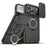 iPhone Magnetic Ring Stand Black Armor Case With Camera Protection Slide Cover For iPhone 17, 16, 15, 14, 13 Series On Sale