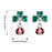 925 Sterling Silver Green Lucky Cloverleaf And Ladybug Earrings Jewelry Set On Sale