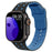 Black Blue Textured Silicone Sport Watch Band Compatible With Apple Watch 38mm 40mm 41mm 42mm 44mm 45mm 46mm 49mm (Series 3–11, SE & Ultra) On Sale