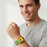 Colourful brick-style resin watch band with matching protective case compatible with Apple Watch 38mm–49mm on sale